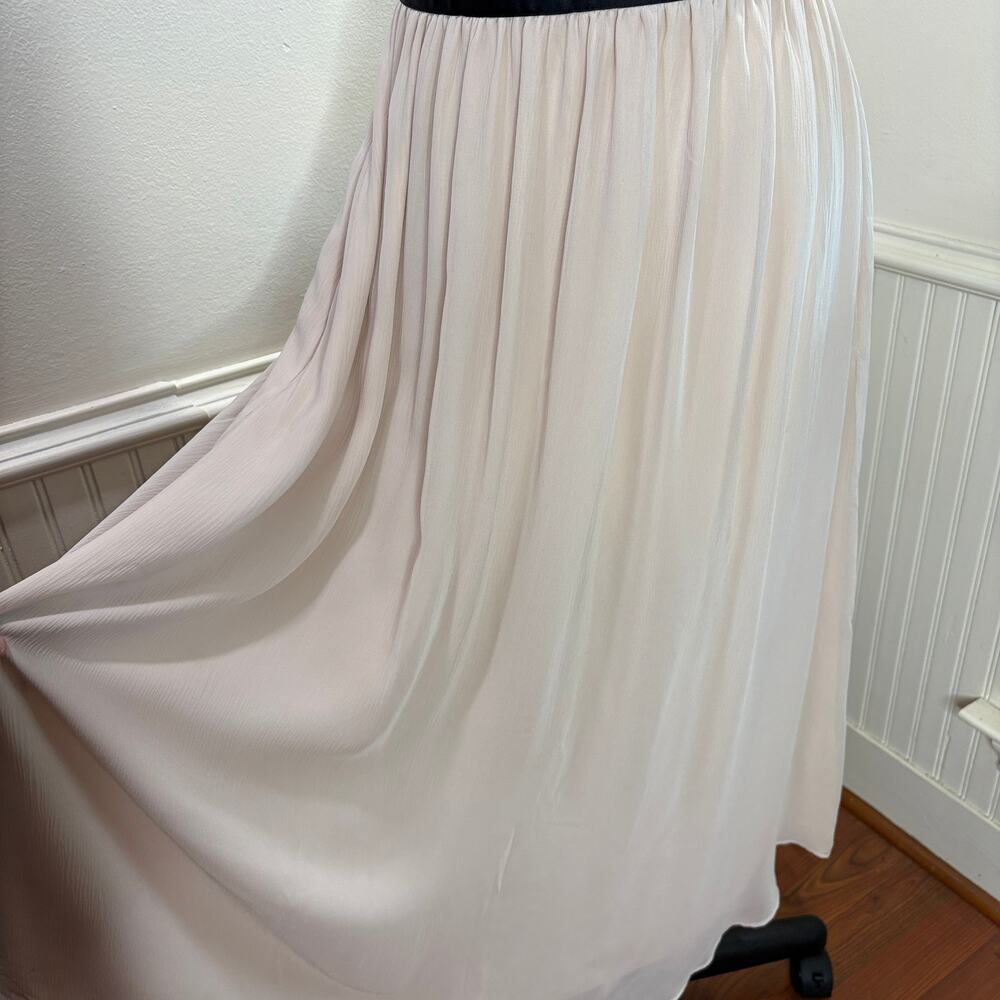 Kate Spade Size 6 Chiffon Bow Dress 100% Silk Midi Cream Black Halter Neck - Picture 4 of 15